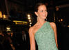Actress Emily Blunt poses for the press on the red carpet.