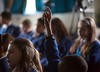 Director Gurinder Chadha visiting a school in Hendon as part of a FILMCLUB event (June, 2008). 