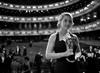 Kate Winslet, winner of Leading Actress BAFTA, shows off her mask in the Main Auditorium of the Royal Opera House (Greg Williams / Art+Commerce).