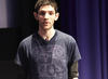 Actor Colin Morgan talks to the audience about taking on the role of Merlin (BAFTA / Jonny Birch).