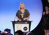 Debbie Macdonald collecting the International Award in 2008 for 'Yo Gabba Gabba'.