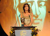 Julia Bradbury takes to the BAFTA stage to present the Award for Editing Factual.