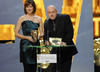 Ross Kemp and Fiona Bruce present the Current Affairs Award at the British Academy Television Awards. 