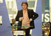Paul Merton presenting the Academy Fellowship at the British Academy Television Awards. 