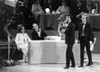 Ronald Travers and Mark Shivas collect the 1970 Special Award SFTA Awards Ceremony in 1971.