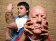 BAFTA members demonstrate make-up special effects at an after-school film club in Yorkshire.