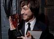 James Mcavoy displays his Rising Star Award for 2006