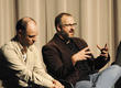 Peep Show writers Jesse Armstrong and Sam Bain at 195 Piccadilly.