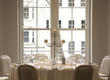 A beautifully decorated table in the David Lean Room at 195 Piccadilly.