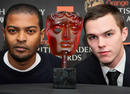 Orange Rising Star Award Nominee Nicholas Hoult with the 2009 winner, Noel Clarke.