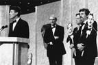 The MONTY PYTHON TEAM: MICHAEL PALIN, GRAHAM CHAPLIN, TERRY GILLIAM (with JOHN CLEESE and TERRY JONES) winners of the 1987 MICHAEL BALCON Award at the Awards Ceremony in 1988