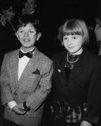 SAVATORE CASCIO winner of the 1990 ACTOR IN A SUPPORTING ROLE Award for his performance in CINEMA PARADISO (1990) with EMILY ASTON nominee for the 1990 TELEVISION ACTRESS Award for her performance in ORANGES ARE NOT THE ONLY FRUIT (1990) at the Awards Ceremony in 1991