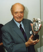 Jack Cardiff with his Special Award in 2001 Jack Cardiff Special Award 2001