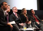 The Panel sit together to talk about greening the screen. (Photography: J.Simmonds) Greening the Screen panel