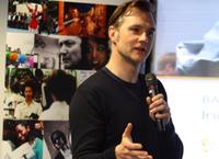 David Morrissey delivers his masterclass at the Northern Film + Media events space in Newcastle Morrissey in Newcastle