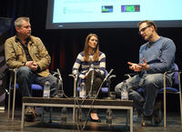 David Morrissey and Helen Elizabeth are joined on stage by TV director Philip John (Keith Morris).
David Morrissey on Tour - Aberystwyth