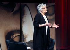 Julie Walter's welcomes her old friend and colleague Lewis Gilbert to the stage