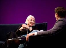 Christine Cant on the BAFTA stage with Matt Bell (Photography: Ed Miller)