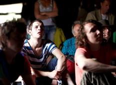 The Film arena audience watching BAFTA shorts screenings including '14' and 'Jade'