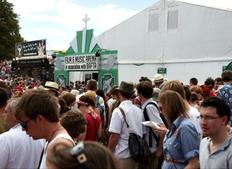 July 17: Crowds outside the Film and Music Tent at Latitude Festival (Picture: Jonathan Birch)