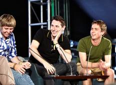 July 18: Centre stage, Blake Harrison plays the part of Neil (Picture: Jonathan Birch)