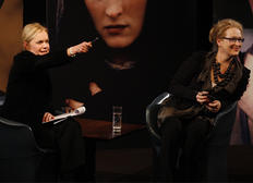 Mariella Frostrup and Meryl Streep at her BAFTA Life in PIctures event at Academy Headquarters, 17 January 2009.