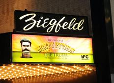 Outside the venue for the Monty Python reunion event in New York on 15 October 2009 (© BAFTA)