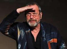 Terry Gilliam on stage at the Monty Python reunion event in New York on 15 October 2009 (© BAFTA)