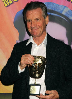 Michael Palin poses with his BAFTA Special Award at the Monty Python Reunion Event in New York on 15 October 2009 (© BAFTA)