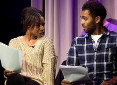 Actors read some Peter Morgan Screenwriting. (Photography: Jay Brooks)
