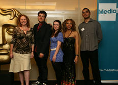 BAFTA Mentor Jemma Jupp with young filmmakers from the British Youth Council.