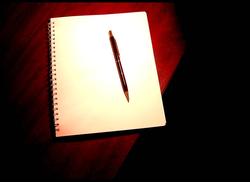 Blank pad & pen