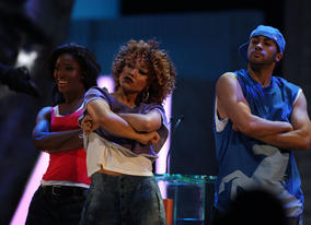 The stars of Brit film StreetDance 3D opened the show with a dazzling performance (Pic: BAFTA/ Stephen Butler)