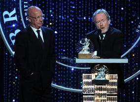Honorees Tony Scott and Ridley Scott accept their Britannia Award 