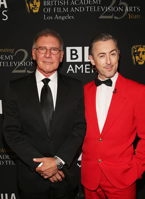 Actors Harrison Ford and Alan Cumming. Ford presented Daniel Craig with the Britannia Award for British Artist of the Year.
