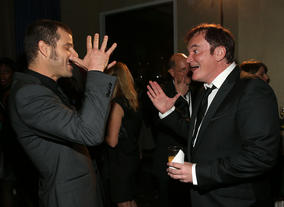 South Park's Matt Stone with director Quentin Tarantino, who received the John Schlesinger Britannia Award for Excellence in Directing.