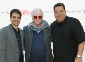 Actor Ralph Macchio, director Bob Giraldi, and actor Steve Schirripa at the HIFF event (Photo by Monica Schipper/Getty Images for The Hamptons International Film Festival)
