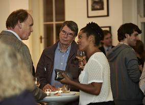 Scholar Rienkje Attoh and Chair of BAFTA's Film Committee Nik Powell 