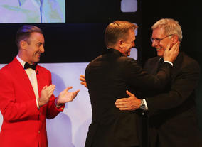 Alan Cumming,  Daniel Craig  and Harrison Ford at the Britannia Awards. 