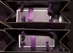 A sneak peak inside one of the gift bags generously provided by Asprey London