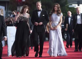 The Royal couple were chaperoned on the red carpet by BAFTA CEO Amanda Berry