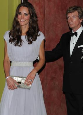 BAFTA in Los Angeles Chairman Nigel Lythgoe chaperones The Duchess of Cambridge.