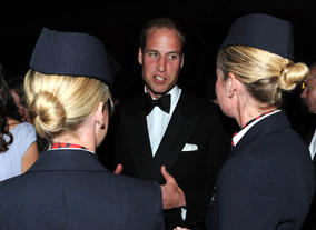 The Duke chats with the ambassadors from BA.