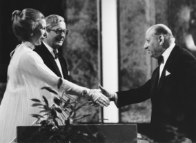 HRH The Princess Royal presented Lord Grade with the BAFTA Fellowship in 1979.