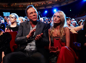 Mickey Rourke, photographed at the 2010 Film Awards
