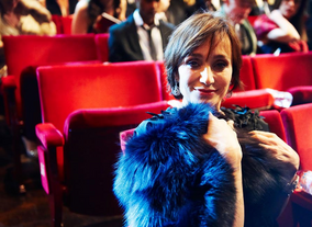 Kristen Scott Thomas, photographed at the 2010 Film Awards