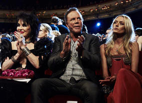 Mickey Rourke, photographed at the 2010 Film Awards