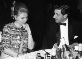 Peter Morley (Chairman of the Guild of Television Producers and Directors) and guest at the Awards Ceremony in 1969.