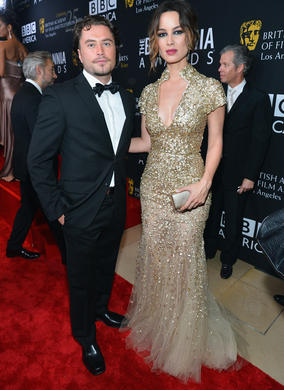 Skyfall star Berenice Marlohe poses with actor Kevin Ryan.