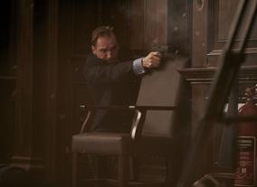 Ralph Fiennes who plays Gareth Mallory, on the set of 2012 Bond film, Skyfall. Photo by Greg Williams